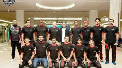 Equipo nacional de Jiu-Jitsu de Emiratos Árabes que competirá en el Mundial de Suecia. (UAE Jiu Jitsu Federation)