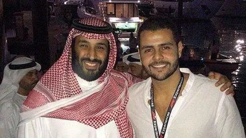 El príncipe heredero de Arabia Saudita en Yas Marina Circuit de Abu Dhabi.