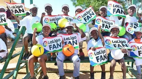 LaLiga está formando a miles de niños en todo el mundo. (Cedida)