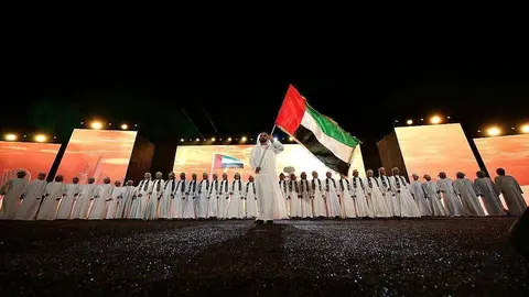 Escenificación de la ópera nacional 'La epopeya de Zayed' en Al Ain. (WAM)