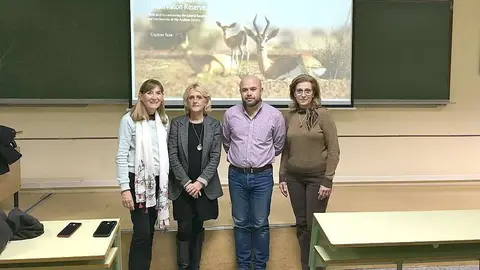 De derecha a izquierda, Ana Carmen Durán, Tamer Khafaga, Teresa Navarro y María del Mar Trigo. (Cedida)