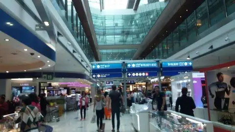 Una imagen de la Terminal 3 en el Aeropuerto Internacional de Dubai. (EL CORREO)