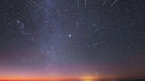 La lluvia de estrellas anual tiene lugar el 14 de diciembre.