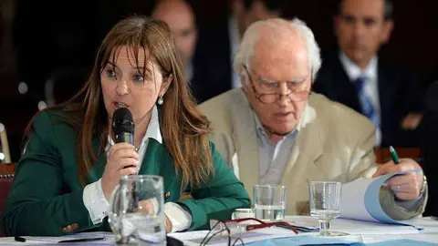 La senadora argentina Magdalena Odarda del partido RIO.
