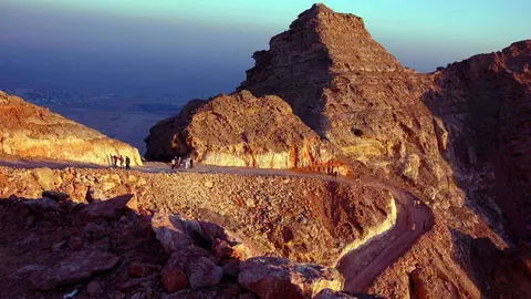 La montaña de Jebel Hafeet en Al Ain.