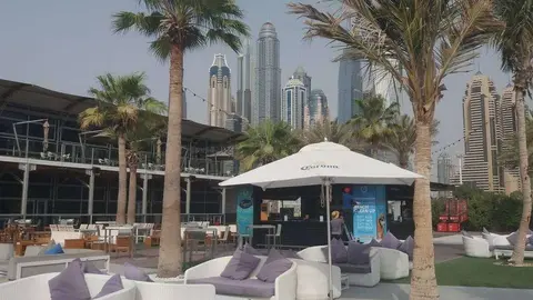 Una imagen del club de playa Zero Gravity. (EL CORREO)