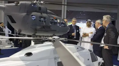 Una feria de venta de armas en Abu Dhabi.