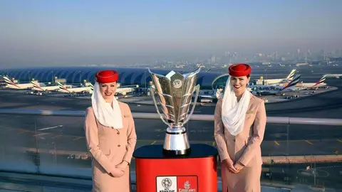Emirates ya ha traído el trofeo de la Asian Cup desde Japón. (Emirates)