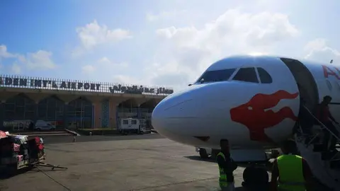 El Aeropuerto Internacional de Adén.