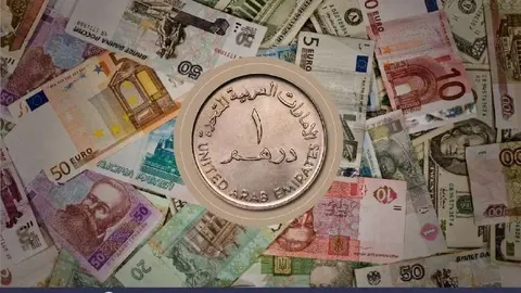 Diferentes monedas internacionales.