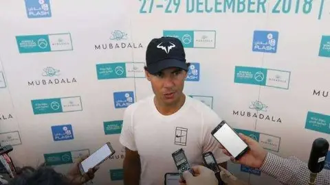 Rafa Nadal en Abu Dhabi.