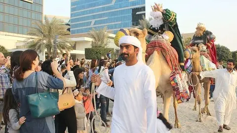 Cabalgata de Reyes Magos 2018 en Abu Dhabi. (EL CORREO)