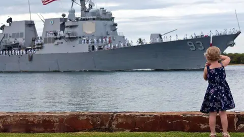 El buque estadounidense USS Chung-Hoon.