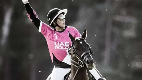 La jequesa Maitha es una jugadora de polo profesional.