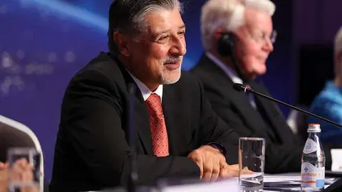 El director general de la agencia, Adnan Z. Amin, durante la asamblea de hoy. (IRENA)