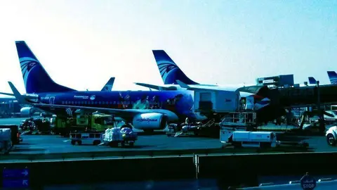 Una imagen del aeropuerto de El Cairo. (EL CORREO)