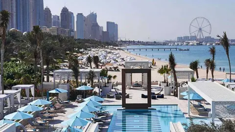 Club de playa del hotel de Dubai One & Only Royal Mirage.