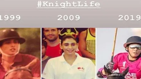 Los 20 años atrás de la jequesa Maitha bin Mohammed Bin Rashid Al Maktoum.