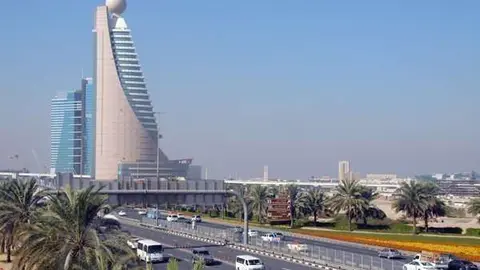 El edificio de Etisalat sede del Ministerio de Economía de Dubai.