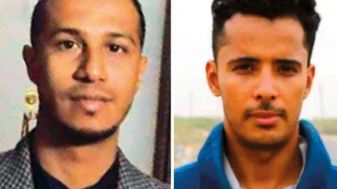 Ziad Al Sharaabi (izquierda) y Faisal Al Dabhaani (derecha)