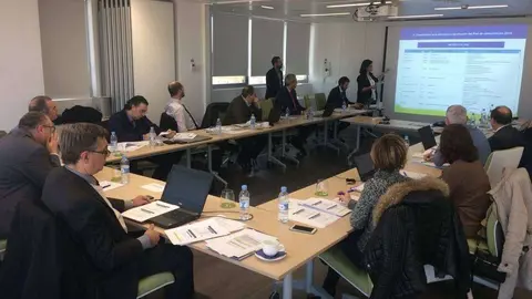 Una reunión de trabajo en AFME. (AFME)