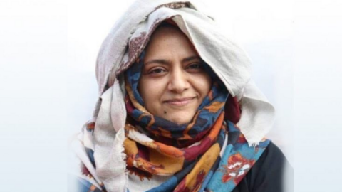 La activista yemení Awfa Al Naami. 