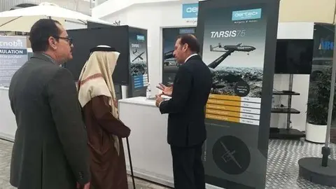 La empresa española Aertec en la Feria Idex de Abu Dhabi.