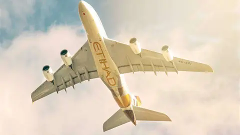 Un avión Etihad Airways.