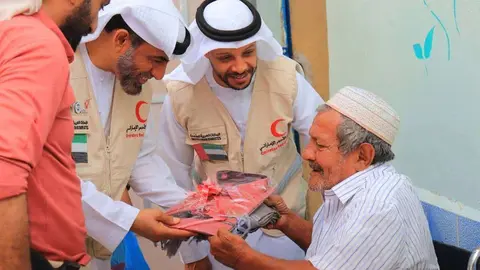 Visita de ERC a una residencia de Adén. (WAM)