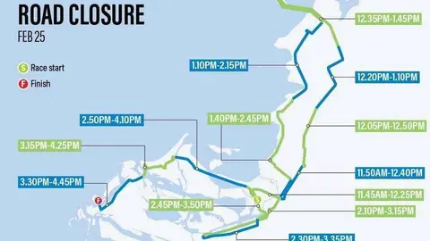 Cierre de carreteras del día 25 de febrero de 2019.