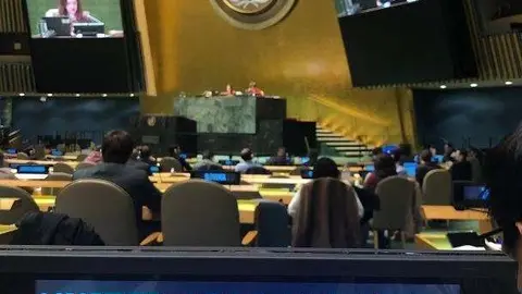 Un representante de EAU en la ONU.