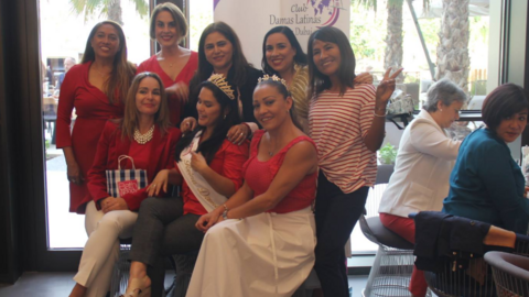 Algunas de las integrantes del Club Damas Latinas de Dubai.
