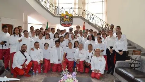 Numerosa delegación mexicana que participará en las Olimpiadas Especiales de Abu Dhabi.