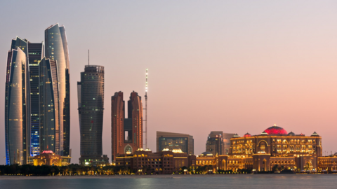 Una imagen de la Corniche de Abu Dhabi en invierno.