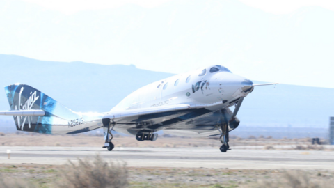 Aeronave espacial de Virgin Galactic.