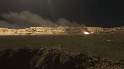 Últimas operaciones sobre Baguz. (@mustefabali)