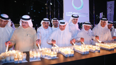 Autoridades de Dubai durante la Hora del Planeta 2019. (WAM)