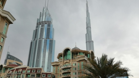 Día lluvioso en el centro de Dubai. (EL CORREO)
