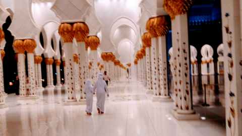 Una imagen de la Gran Mezquita de Abu Dhabi. (EL CORREO)