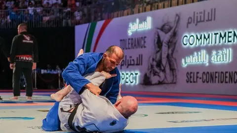 Una pelea celebrada en Mundial Profesional de Jiu Jitsu de Abu Dhabi 2019.