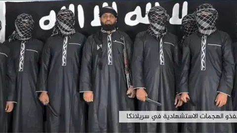 Captura de pantalla con el que Daesh se responsabilizó de los ataques en Sri Lanka.