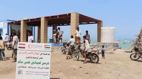 Nuevas instalaciones pesqueras promovidas por Emiratos en Hissi Salem. (WAM)