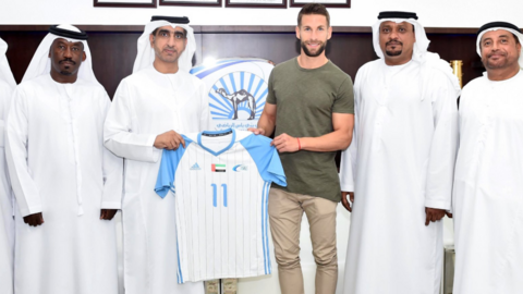 El futbolista cordobés Pedro Conde del Baniyas de Abu Dhabi.
