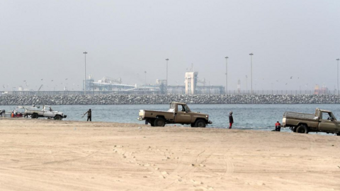 En la imagen de The National, el puerto de Fujairah este domingo.