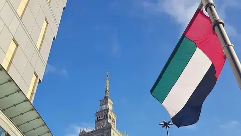 La bandera de Emiratos Árabes. (WAM)