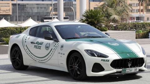 Maserati GranTurismo de la Policía de Dubai. 