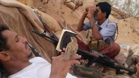 Combatientes en Yemen.