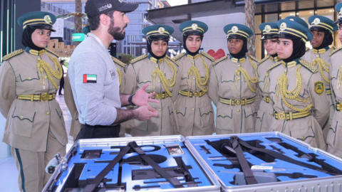 Agentes del Cuerpo de Policía de Dubai.