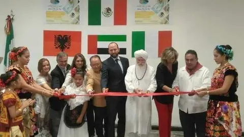 Inauguración de la iniciativa 'Colores por la Paz' en México. (Cedida)