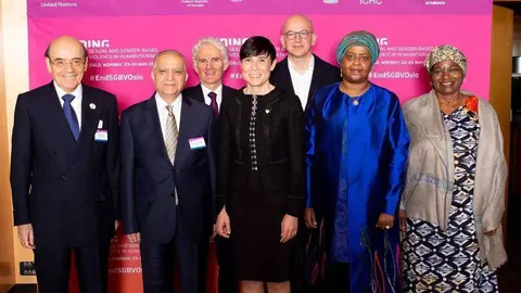 Organizadores de la conferencia sobre la Violencia de Género en Oslo.